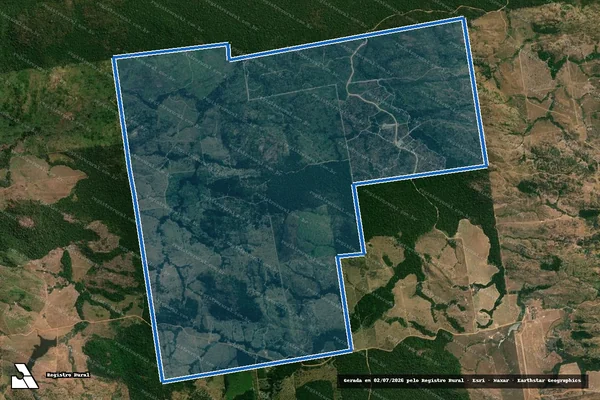 Imagem de satélite de Fazenda Conquista em Nova Monte Verde - MT