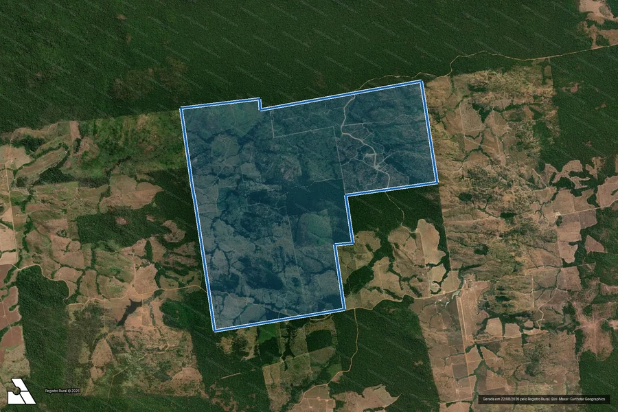 Imagem aérea do item B