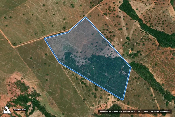 Imagem de satélite de FAZENDA RANCHO ÁGUA VIVA - 827 em Guiratinga - MT