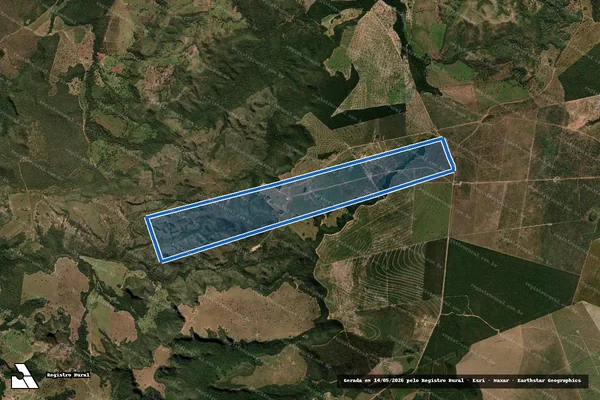 Imagem de satélite de FAZENDA AGUA ESCONDIDA - Parte 2 em Dom Aquino - MT
