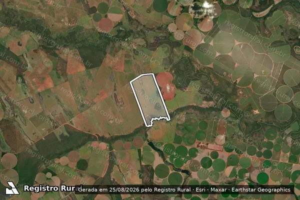 Imagem de satélite de Fazenda Kambalaxo, Lugar Gleba 02 - 001 em Paracatu - MG