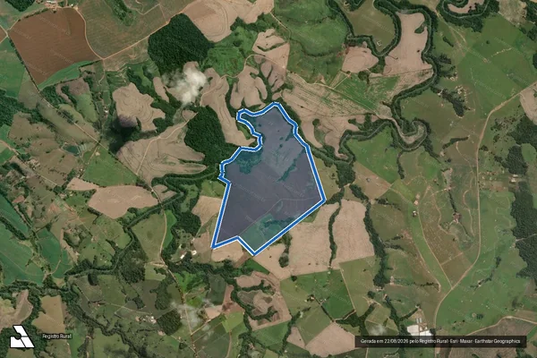 Imagem de satélite de FAZENDA PONTE PRETA GLEBA - A - Perímetro 1 em Jaboti - PR