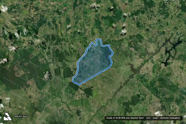 Imagem de satélite de CONJUNTO BOM JESUS DA LAPA - gleba 02 em Itapé - BA