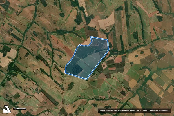 Imagem de satélite de Fazenda Nossa Senhora Aparecida em Tanabi - SP