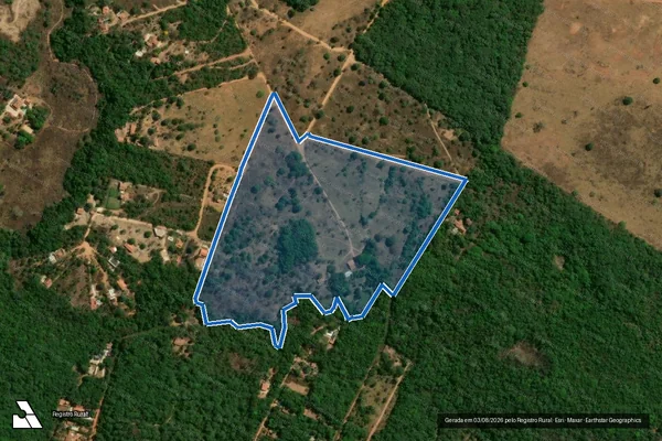 Imagem de satélite de FAZENDA SEPULVEDA - Gleba 01 em Pirenópolis - GO