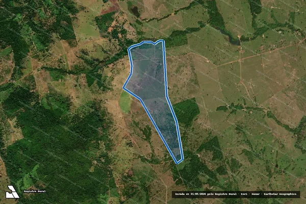 Imagem de satélite de FAZENDA PARAISO II - PARTE C em Araguaína - TO