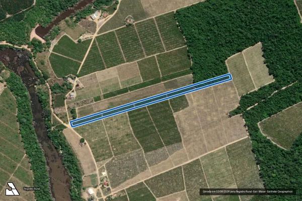 Imagem de satélite de Sitio Santa Luzia - PARCELA 01 em Jaguaré - ES