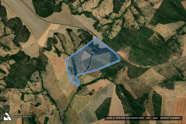 Imagem de satélite de Fazenda Arapuca lugar denominado Saltador / Fazenda Arapuca em Bela Vista de Goiás - GO