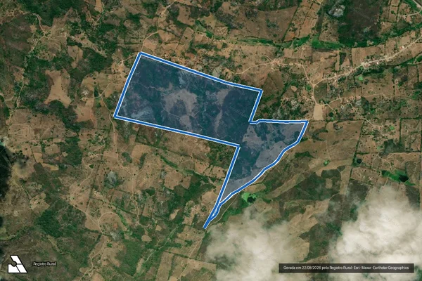 Imagem de satélite de SERRA RAJADA - PARTE A em Ingá - PB