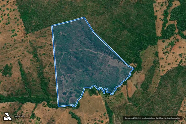 Imagem de satélite de FAZENDA MONTREAL, PARTE DO LOTE 23, LOT. SANTA LUZIA - Parcela 1 em Palmeirópolis - TO