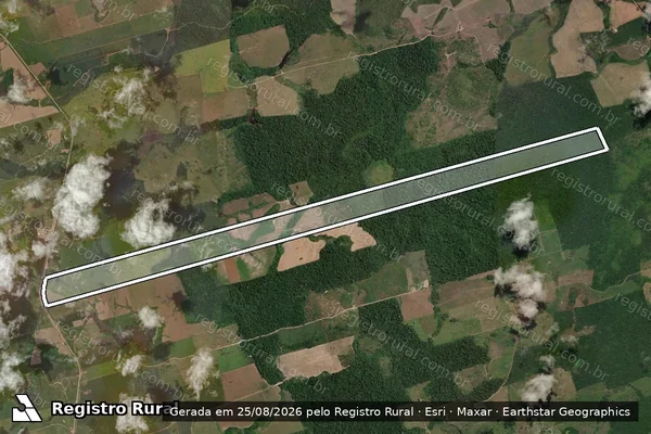 Imagem de satélite de FAZENDA SANTO ANTONIO - Parte 1 em Novo Progresso - PA