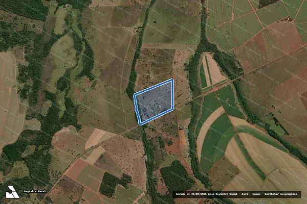 Imagem de satélite de FAZENDA INHUMAS - GLEBA III em Quirinópolis - GO