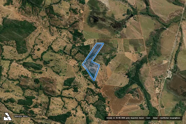 Imagem de satélite de FAZENDA JACARE OU LAGES - Parcela 1 em Nova Iguaçu de Goiás - GO