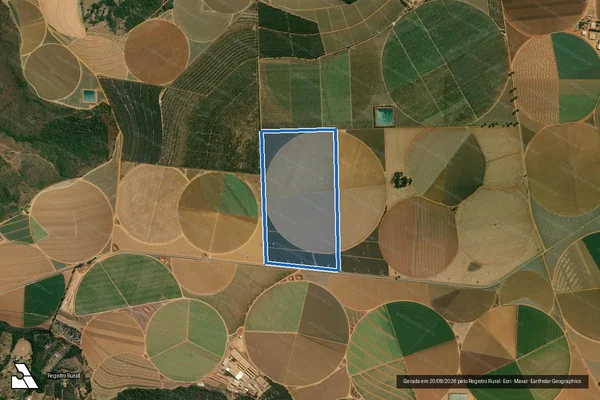Imagem de satélite de PARTE DO LOTE 13 DO PADAP, DENOMINADO CÓRREGO OLHOS D ÁGUA - Parte 1 em Rio Paranaíba - MG