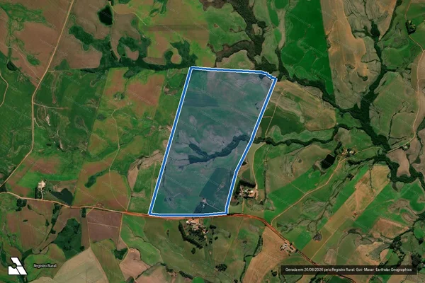 Imagem de satélite de Granja Santo Antonio - Gleba A em Tupanciretã - RS