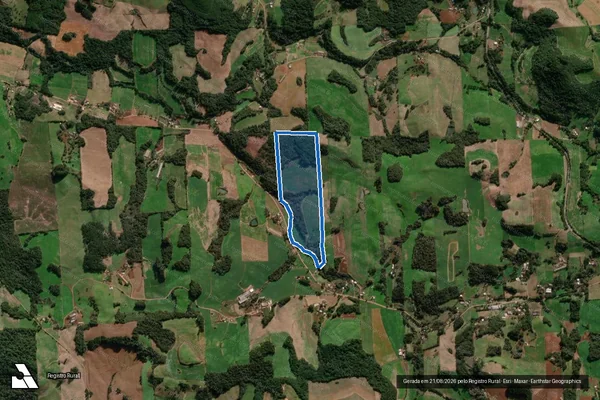 Imagem de satélite de PARTE DOS LOTES RURAIS 29 E 30 DA LINHA LUIZ DE FRANÇA - Parte 1 em Nova Bassano - RS
