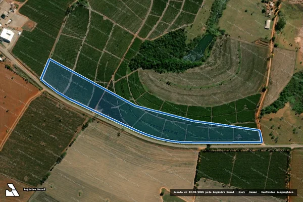 Imagem de satélite de Fazenda Santos Reis III - Parte 1 em Piumhi - MG