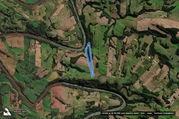 Imagem de satélite de Parte do Lote Rural n° 59 ? 2ª Secção Xingu - Parcela 02 em Novo Xingu - RS