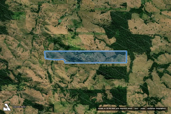 Imagem de satélite de LOTE 12 ? B1 - GLEBA 05 - SETOR PARECIS I ? P. F. CORUMBIARA - Parte 1 em Santa Luzia D'Oeste - RO