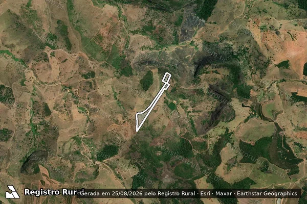 Imagem de satélite de Fazenda Sampaio - Gleba 04 em Ecoporanga - ES