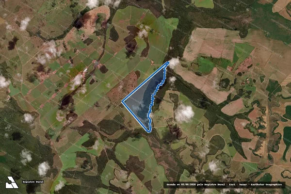 Imagem de satélite de Faz.São Daniel - Parte 1 em Água Boa - MT