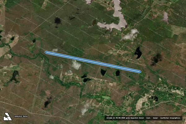 Imagem de satélite de FAZENDA BAÚ - GLEBA 10 em Guaiúba - CE