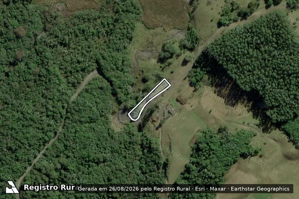 Imagem de satélite de SITIO DO RODRIGO DA LUANA - SITIO DO RODRIGO E DA LUANA - GLEBA B em Chapadão do Lageado - SC
