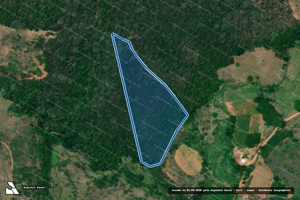Imagem de satélite de CÓRREGO SÃO SILVESTRE - PARCELA 02 em Inhapim - MG