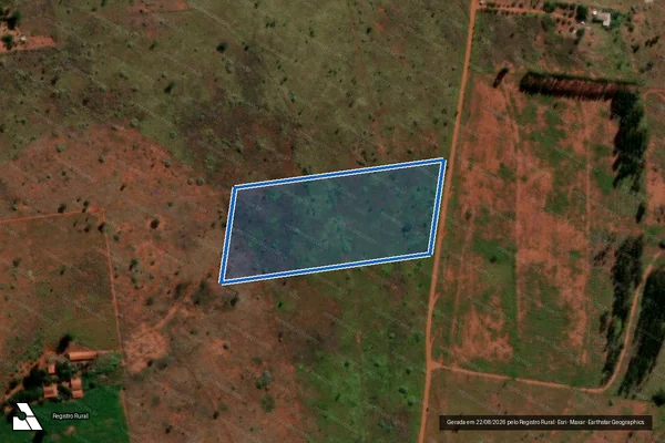 Imagem de satélite de FAZENDAS PLANURA, TANGARA, CARAJAS, CARAJAS III, CARAJAS IV, E DOURADINHO, LUGAR DENOMINADO SITIO VALE DO PANGA - GLEBA 01 em Uberlândia - MG