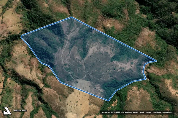 Imagem de satélite de Fazenda Palmital, lugar Jatobazinho - Parte 2 em Biquinhas - MG