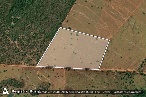 Imagem de satélite de FAZENDA SANTO ANTONIO DO LIMOEIRO OU FAZENDINHA - PORTEIRINHA - GLEBA 02 em Crixás - GO