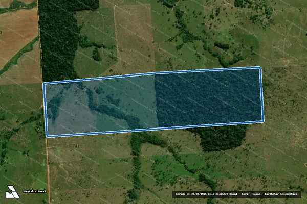 Imagem de satélite de LOTE 24 GLEBA 04 PIC SIDNEY GIRÃO - PARTE 1 em Nova Mamoré - RO
