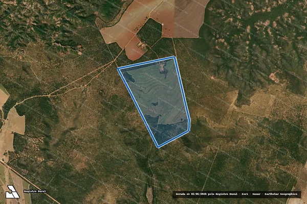 Imagem de satélite de FAZENDA SERRA DAS ARARAS - Parte 1 em Chapada Gaúcha - MG