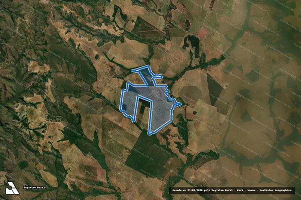 Imagem de satélite de Fazenda Esplendor da Lua - Parte 1 em Corguinho - MS