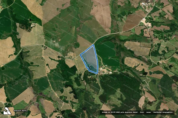 Imagem de satélite de Baixada de São Lourenço - Parcela única em Castro - PR