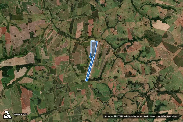 Imagem de satélite de Sítio Santa Maria - Parcela 1 em Monte Aprazível - SP
