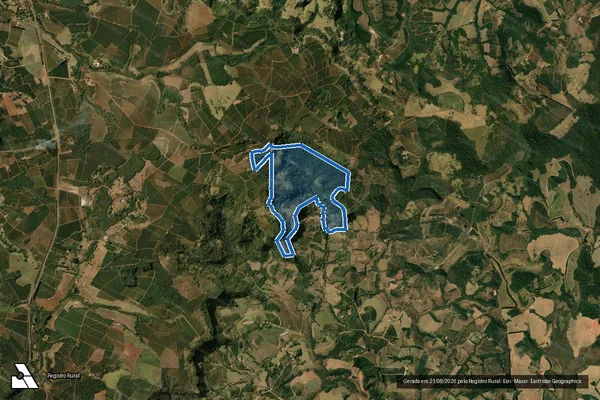Imagem de satélite de BARREIRÃO - Parte 1 em Monte Santo de Minas - MG