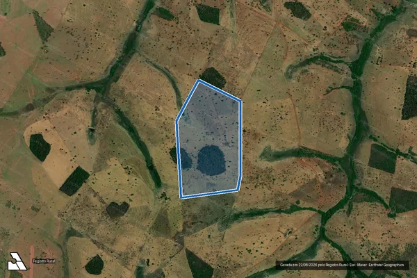 Imagem de satélite de FAZENDA SEIS IRMÃOS ? JABURU - Parte 1 em Campina Verde - MG