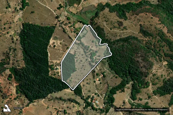 Imagem de satélite de CHACARA RURAL - GLEBA RURAL M45733 em Santa Luzia - MG