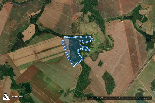Imagem de satélite de FAZENDA VELHA - 001 em Paraúna - GO