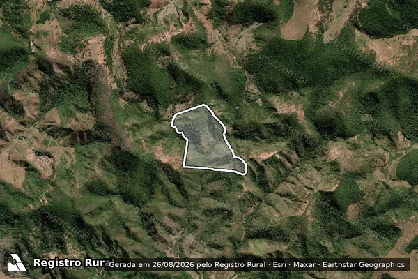 Imagem de satélite de Fazenda Alto da Serra - Parcela 1 em Campanário - MG
