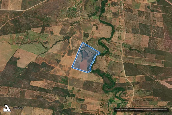 Imagem de satélite de FAZENDA TRÊS IRMÃOS - Parte 2 em Montalvânia - MG