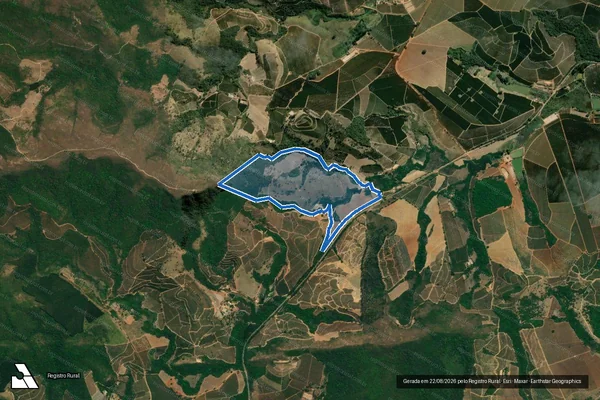 Imagem de satélite de Fazenda Jambeiro - GLEBA 03 em Boa Esperança - MG