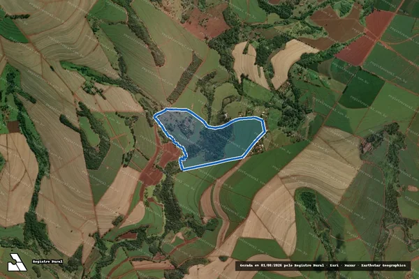 Imagem de satélite de Fazenda Santa Eugênia - PARCELA 03 em Restinga - SP