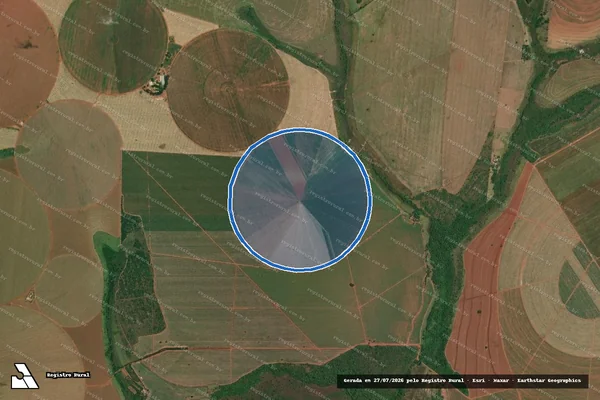 Imagem de satélite de Fazenda Barra Grande, LD Mimoso, Andorinhas e Santa Maria - GLEBA J em Tupaciguara - MG