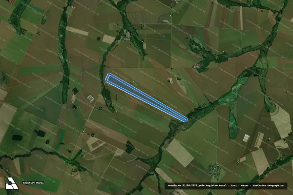 Imagem de satélite de Lote Rural nº 138-Remanescente, da Gleba nº 05, Colônia ?C?, Serra Maracajú - Lote Rural nº 138-Remanescente, da Gleba nº 05, Colônia ?C?, Serra Maracajú em Terra Roxa - PR