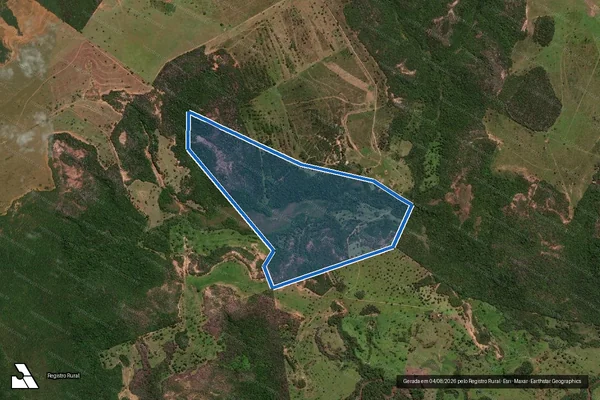 Imagem de satélite de FAZENDA SANTA TEREZINHA em Camapuã - MS