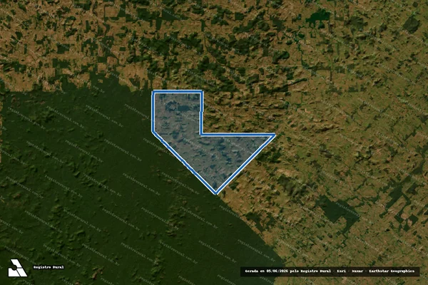 Imagem de satélite de PROJETO DE ASSENTAMENTO COLINA VERDE - PARTE 1 em Governador Jorge Teixeira - RO