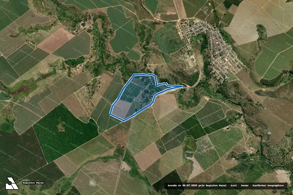 Imagem de satélite de FAZENDA GRAJAU - Gleba 01 em Montanha - ES