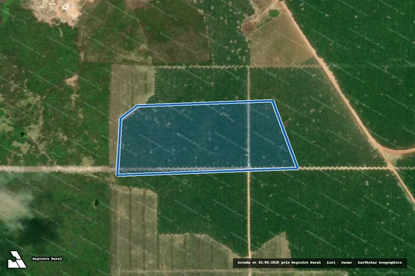 Imagem de satélite de FAZENDA MARTINS BORGES M 212 - Parte 04 em Garrafão do Norte - PA